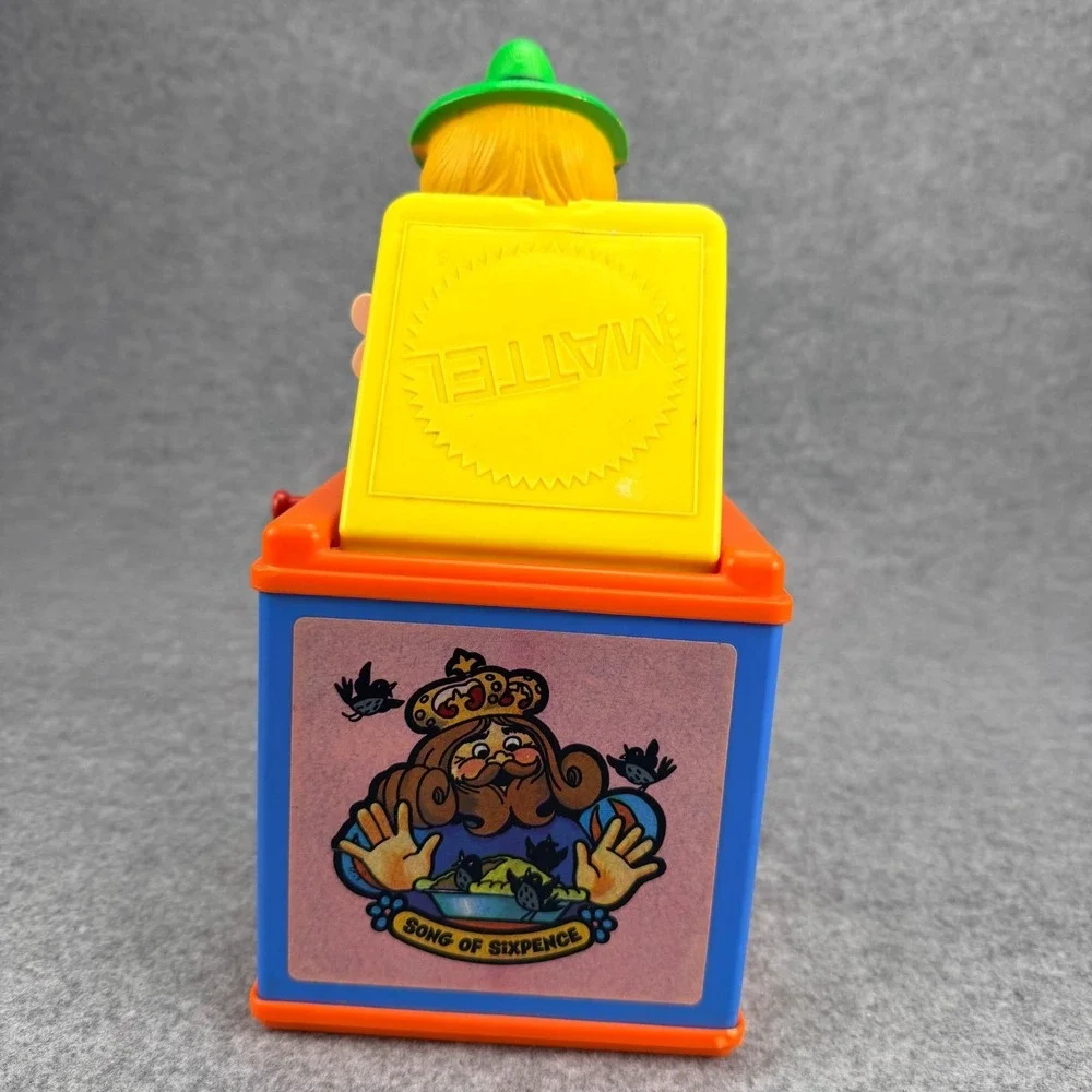 Vintage 1976 Mattel Mother Goose Jack in the Box Toy Works Pop Up